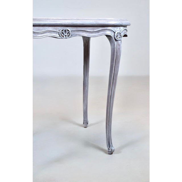 Louis XV Style Marble Top Kidney Shape Side Table For Sale - Image 11 of 12