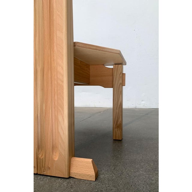 Postmodern Brutalist Wooden Children Chair, 1990s For Sale - Image 5 of 18