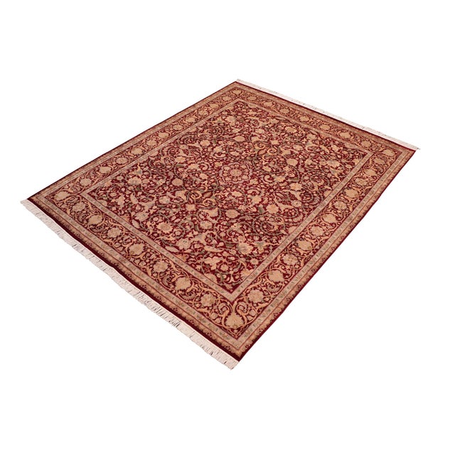 Designed with mesmerizing intricacy and gorgeous color palette, this hand-knotted masterpiece demonstrates the beauty and...
