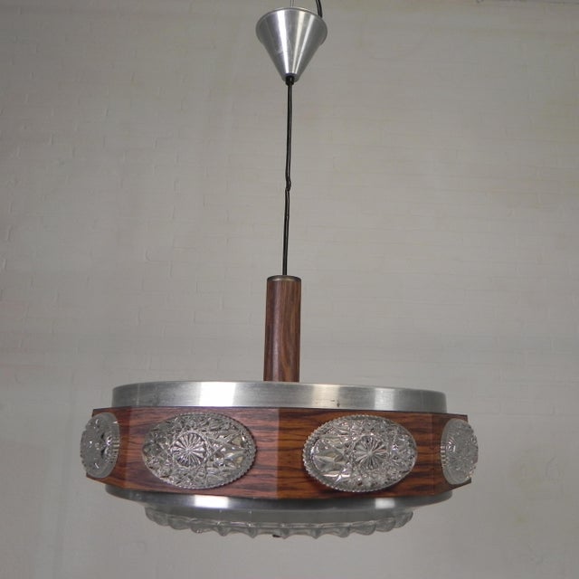 Vintage Lakro Pendant Lamp with Oval Glass Plates, 1970s For Sale - Image 17 of 17