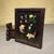 Brown Vintage Chinese Rosewood Table Screen With Mother-of-Pearl Inlay, Koi Fish Motif For Sale - Image 8 of 10
