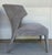 Original retail $10,000, timeless Baker Modern gray Suede Lapel Lounge Chairs set of 2, showroom floor samples