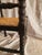 Wood Antique Bobbin Corner Chair, Rush Seat Chair, Spanish Colonial Style, Woven Seat Armchair, Primitive Wooden Chair For Sale - Image 7 of 13