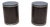 2000s Faux Bois Wood & Mother of Pearl Drum Tables Drink Accent Side Tables, a Pair For Sale