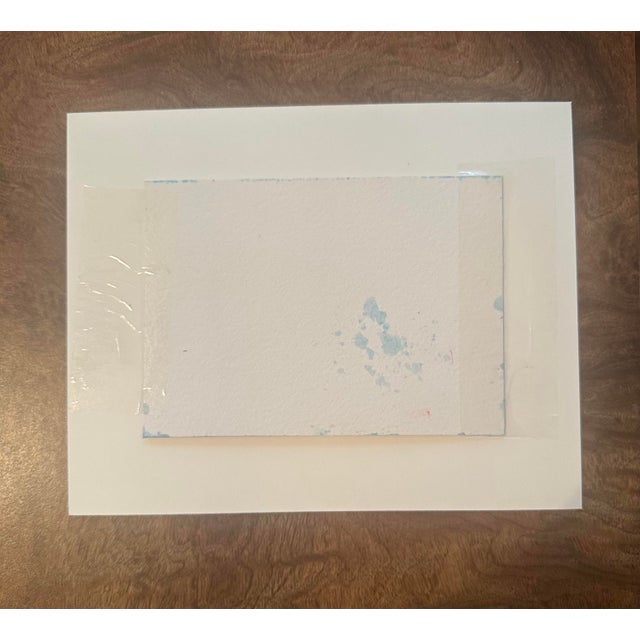 Contemporary “A Drop in the Ocean“ Original Matted Watercolor by Nancy Smith For Sale - Image 3 of 3
