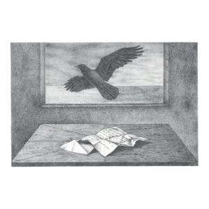 1977 Daniel Serra Badue the Letter Lithograph