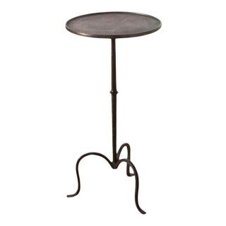 Aged Iron Martini Table For Sale