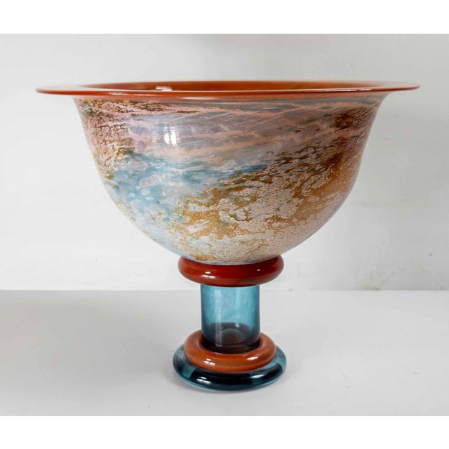 Mid-Century Modern Scandinavian Art Glass Centerpiece Bowl Kjell Engman for Kosta Boda For Sale In New York - Image 6 of 13