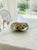 Vintage Tropical Botanical Decoupage Glass Shallow Bowl – Hummingbird & Orchids For Sale - Image 10 of 12