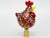 Red Rooster Lamp Finials - A Pair For Sale - Image 4 of 7