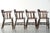 Antique English Wooden Captain Chairs, Late 19th Century, Set of 4 For Sale - Image 3 of 18