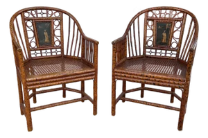 Vintage Pair of Brighton Pavilion Bamboo Chairs