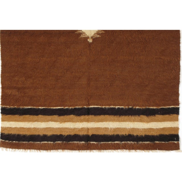 Modern Vintage Turkish Mohair Area Rug, 4'3" X 6'3 For Sale - Image 3 of 5