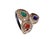 Silver Vintage Natural Ruby, Emerald, Sapphire & Diamond Ring - 925 Sterling Silver Size 8 For Sale - Image 8 of 9