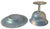 Carder Steuben Verre De Soi Iridescent Art Glass Footed Bowl & Underplate.