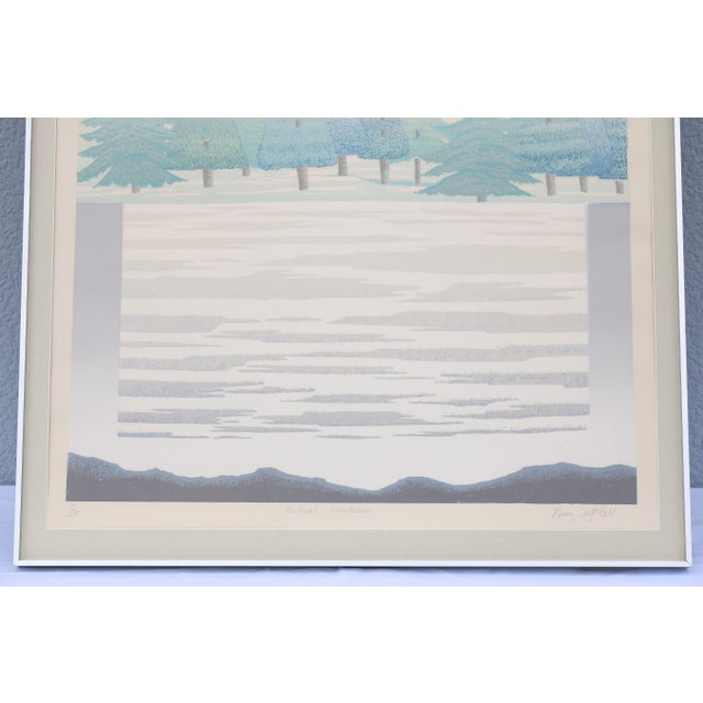 1985 Ann McCall Vertical Landscape Signed and Numbered Limited Edition Serigraph For Sale - Image 11 of 18