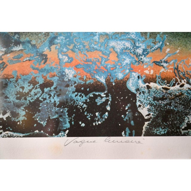 "Beneath the waves, the sea rises, it seems to be in the sky, as if it touches and waters the clouds that cover...