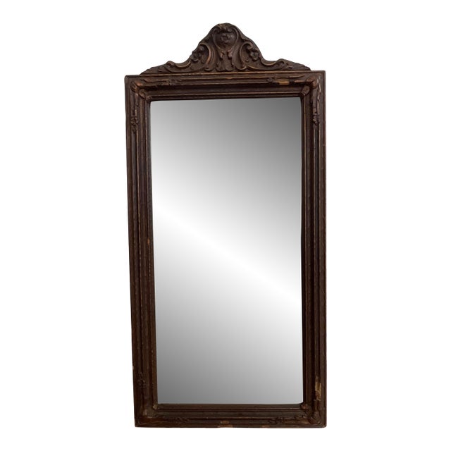 Early 20th C. Gesso and Wood Framed Wall Mirror For Sale