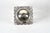 Art Nouveau Antique Simons Brothers Crystal and Sterling Silver Inkwel For Sale - Image 3 of 8