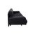 Rolf Benz 6500 Three-Seater Leather Sofa Black Couch Manual Function For Sale - Image 11 of 14