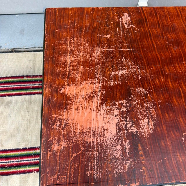 Mid 19th Century Antique Manheim, Lancaster County, Pa Flame Paint Decorated Blanket Chest 19th Century For Sale - Image 5 of 18