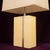 Italian Rationalist Geometric Parchment and Metal Table Lamp by Tommaso Barbi, 1970s For Sale - Image 14 of 17