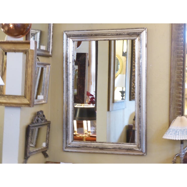 Silver 19th Century Silverleaf Mirror For Sale - Image 8 of 8