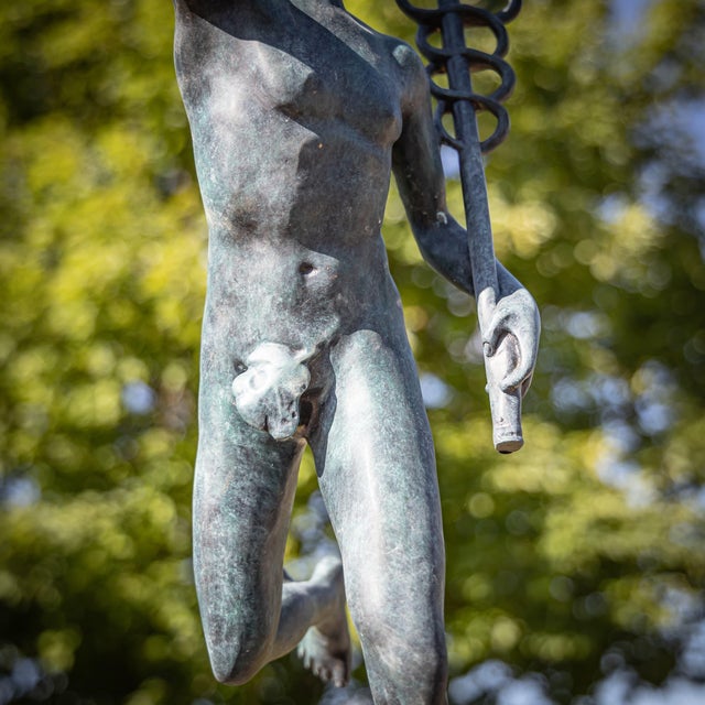 Small Hermes Sculpture, 1900s For Sale - Image 9 of 14