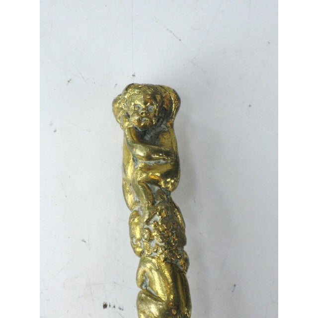 Late 19th Century Butter Knife Gilt Bronze Children Antique Victorian For Sale - Image 5 of 16