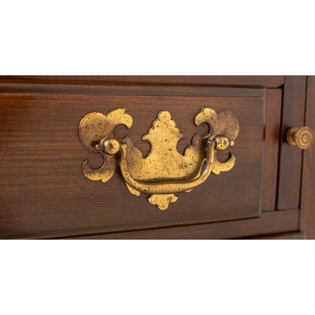 Ethan Allen Georgian Court Cherry Secretary Desk For Sale - Image 12 of 18