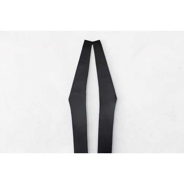 Signes Wall Sculpture in Black Lacquered Steel by Jean-Baptiste Van Den Heede For Sale - Image 6 of 9