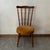 Wooden Chair with Yellow Velvet, in Very Good conditions. Designed 1950 to 1959
