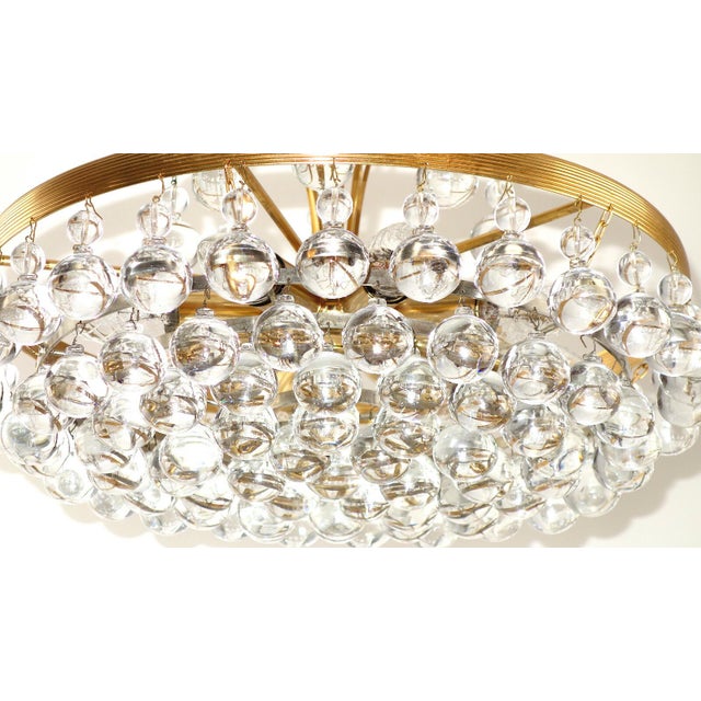 Brass and Glass Drop 8-Light Chandelier from Christoph Palme, 1960s For Sale - Image 9 of 13