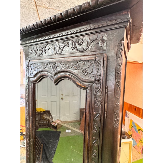 A wonderful example of a mid 17th century carved oak cupboard. restored and minimally cleaned & polished condition with...