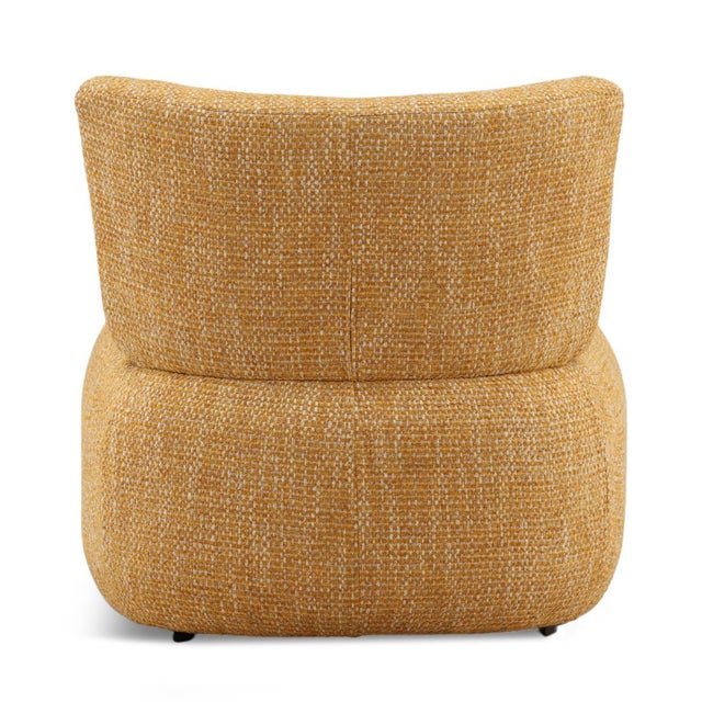 Modern Ochre Contour Lounge Chair For Sale - Image 4 of 6