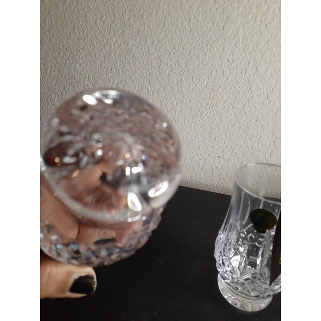 1980s Vintage Waterford Crystal Lismore Footed Tasting Tumblers- Set of 2 For Sale - Image 5 of 6