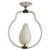 1940s Italian Murano Glass Leaf Basket Pendant Attributed to Barovier & Toso For Sale