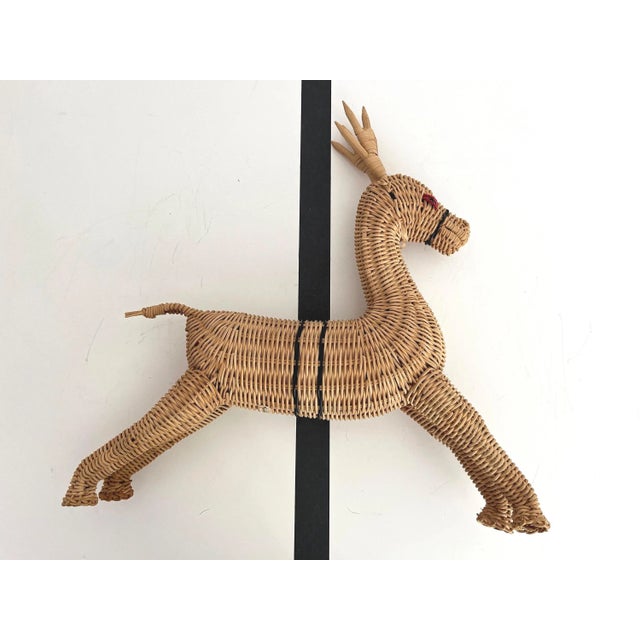 1970s Wicker Reindeer For Sale - Image 13 of 17