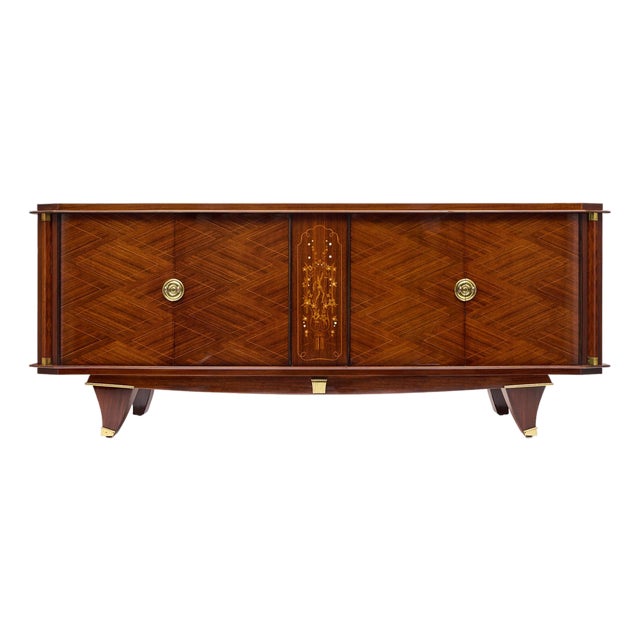 Vintage French Art Deco Period Buffet, Rosewood, Circa 1940 For Sale