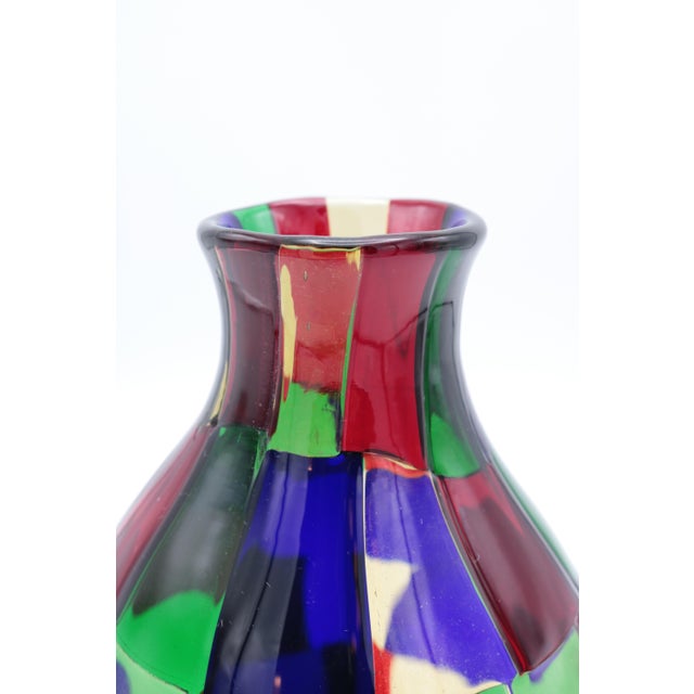 1980s "Pezzato" Vase by Fulvio Bianconi for Venini For Sale - Image 11 of 11
