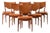 Vintage Dining Chairs in Leather and Teak by Finn Juhl, 1952, Set of 6 For Sale
