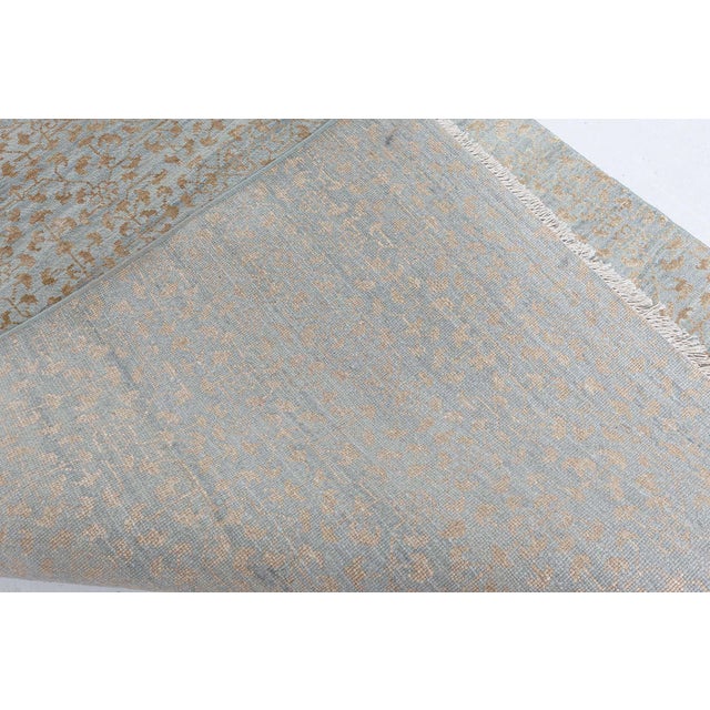 Modern Traditional-Inspired Hand-Knotted Silk & Wool Runner by Doris Leslie Blau For Sale - Image 9 of 9