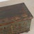 Mid 19th Century 1836 Hungarian Original Hand-Painted Teal Flat Top Pine Trunk For Sale - Image 5 of 18