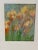 Abstract Original Mixed Media Artwork “Flowers in Field” (Watered Acrylic Painting and Ink on Art Paper); Signed, Framed For Sale - Image 3 of 12