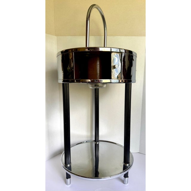 1930s Art Deco "Smokador" Chrome Smoking Stand/Side Table For Sale In Los Angeles - Image 6 of 14
