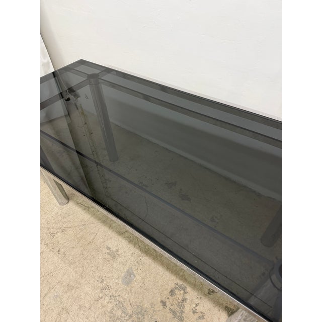 Tobia Scarpa Smoked Glass “Andre” Dining or Conference Table for Gavina, 1970s For Sale In Miami - Image 6 of 18