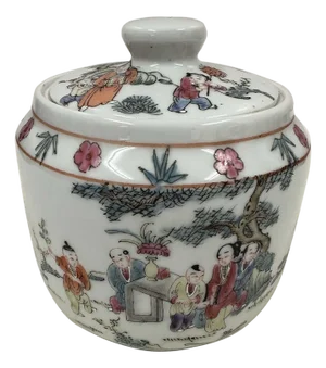 Early 20th-Century Antique Chinese Porcelain Jar With Lid