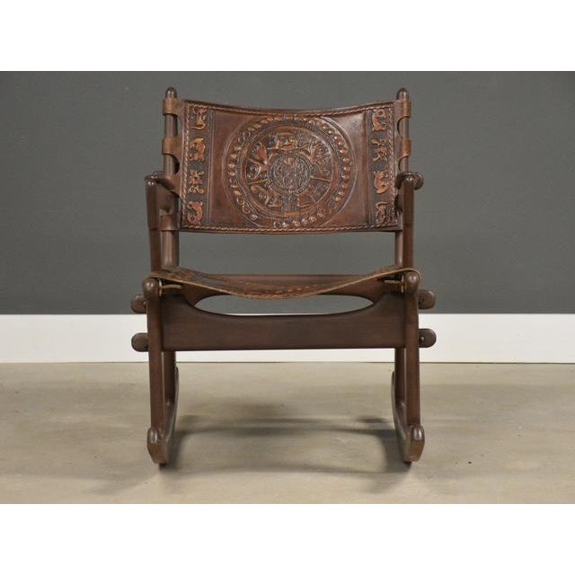 1960s 1960s Angel Pazmino Mid Century Rocking Chair For Sale - Image 5 of 9