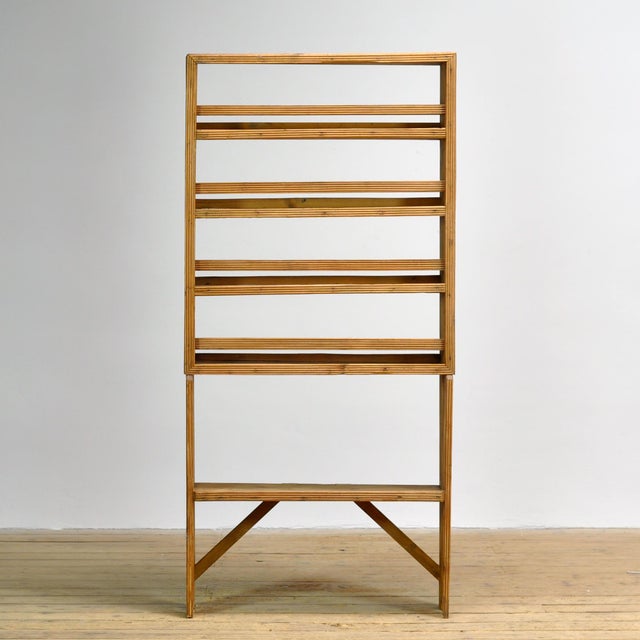Rustic Vintage Bookcase in Pine, 1930s For Sale - Image 3 of 11