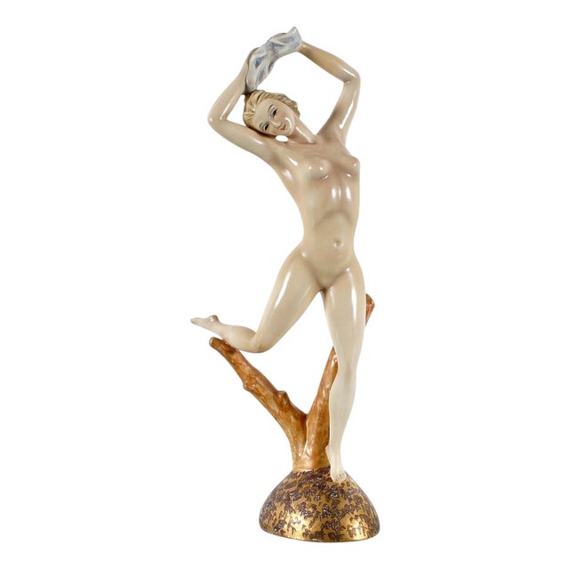 Mid-Century Hand-Painted Ceramic Sculpture from Ormac, Italy, 1940s-1950s For Sale